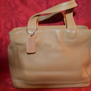 Vintage Authentic Coach Tan Satchel